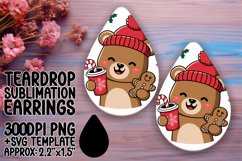 Unique Teardrop Design for Earrings , Christmas Product Image 1