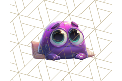 Slime Monster Clipart, Colorful Goo Graphics Png Product Image 4