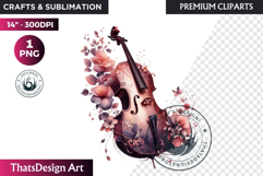 Romantic Flower clipart Rose gold Valentine floral PNG Product Image 1