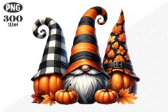 Halloween Gnomes Sublimation - Clipart PNG Design Product Image 1