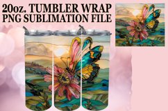 Colorful Glitter Butterfly Wrap for 20oz Tumblers Product Image 1