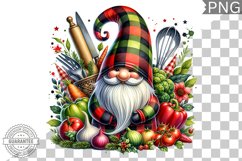 Christmas kitchen Gnome Sublimation - Clipart PNG Design Product Image 1