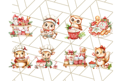 Christmas Baking Critters PNG Clipart, Cute Animals Holiday Product Image 4