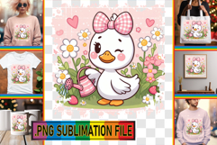 Sweet TOTE BAG Sublimation Ideas, Cute Goose Product Image 1