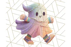 Kawaii Halloween Clipart Cute Kids and Candy Elements Png Product Image 4