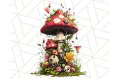Floral Punk Frogs PNG - Neon Reble Grunge Amphibians Clipart Product Image 4