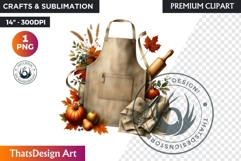 Autumn Clipart, Cozy Fall PNG Baking &amp; Kitchen, Bakery Product Image 1