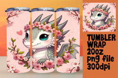 Beautiful Gift: 20oz Tumbler Wrap , Dragon Product Image 1