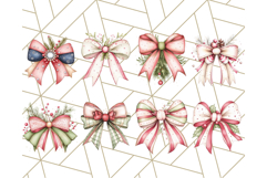Muted Cozy Christmas Bows PNG Clipart, Winter Holiday Png Product Image 4