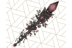 Gothic Halloween Clipart Dark Aesthetic PNG, Halloween Png Product Image 4