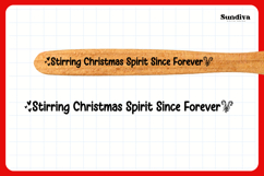 Christmas Wooden Spoon Handle Quotes SVG - Christmas Spirit Product Image 3