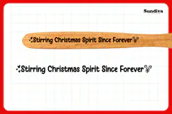 Christmas Wooden Spoon Handle Quotes SVG - Christmas Spirit Product Image 3