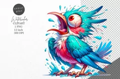 Bird clipart, Bird sublimation, Funny clipart Product Image 1