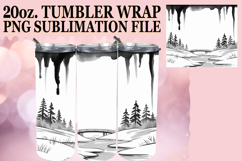 Magical mornings 20oz tumbler wrap, Winter Product Image 1