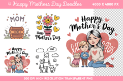 Floral Mama Mom Sublimation PNG Product Image 1