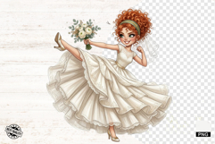 Cute Wedding Bride Clipart Product Image 1