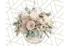 Whimsy Winter Florals Clipart PNG, Christmas Png Clipart Product Image 4
