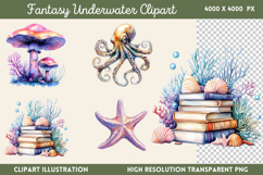 Fantasy Underwater Sublimation PNG Product Image 1