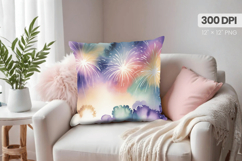 Happy New Year PNG Pillow, Festive New Year's Eve 2026 PNG Product Image 1