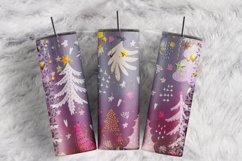 Winter Holiday Snowflakes Glitter Leopard 20 oz tumbler wrap Product Image 1