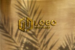Golden Logo Mockup Template Product Image 1