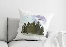 Watercolor landscape clipart. Forest Sublimation PNG Product Image 4
