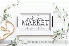 Fresh Flower Market SVG | Farmhouse Spring SVG | dxf and mor Product Image 4