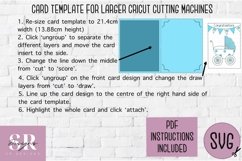 New baby card insert design| Paper cutting | Cricut Joy svg Product Image 8