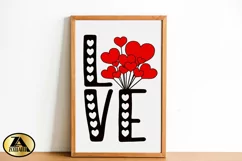 Valentines SVG Love Quote With Heart SVG Valentine's Day SVG Product Image 5