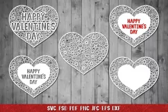 Heart SVG,Happy Valentines Day,Floral Heart,Heart Papercut Product Image 1