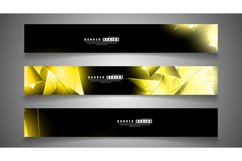banner collection. abstract background with luminous Product Image 1