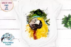 Watercolor Tropical Parrot PNG and JPG | Sublimation Product Image 2
