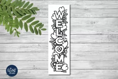 Valentines Day SVG | Welcome SVG Porch Sign with Hearts Product Image 3