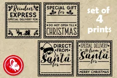 Christmas stamp for gifts svg Xmas signs Special delivery Product Image 2