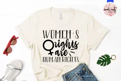 Women's rights are human rights - Women Empowerment EPS SVG Product Image 2