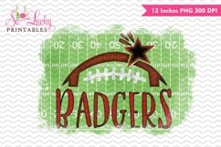 Badgers football watercolor sublimation design Product Image 1