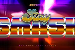 Retro shiny Y2K editable text effect stay smash with future Product Image 1