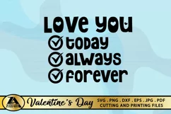 Valentines Day SVG Love Quotes SVG Love You SVG Cut files Product Image 7