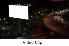 Video: Timelapse shot of night city Car traffic and blank Product Image 1