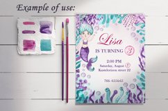 Mermaid big diy invitation bundle Product Image 3