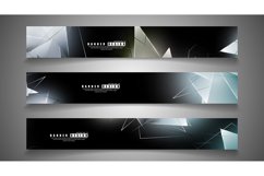 banner collection. abstract background with luminous Product Image 1