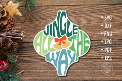 Jingle All the Way Cut File | Arabesque Tile Christmas Product Image 1