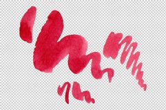 Orange Fuchsia Watercolor png Product Image 5