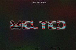 Melted Text Effect Font Display Product Image 1
