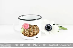 Leopard pumpkin with watercolor flowers clipart Product Image 2
