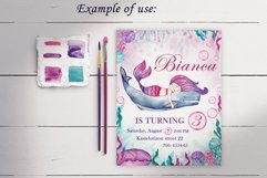 Mermaid big diy invitation bundle Product Image 13