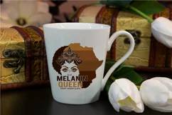 Black Woman SVG PNG EPS DXF Files MELANIN QUEEN SVG AFRO SVG Product Image 6
