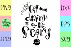 Eat drink and be scary svg, halloween baby svg Product Image 2