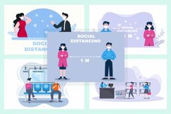 13 Social Distancing to Prevent Disease Flat Design Product Image 2