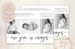 PSD Year In Review Photo Card Template #6 Product Image 1